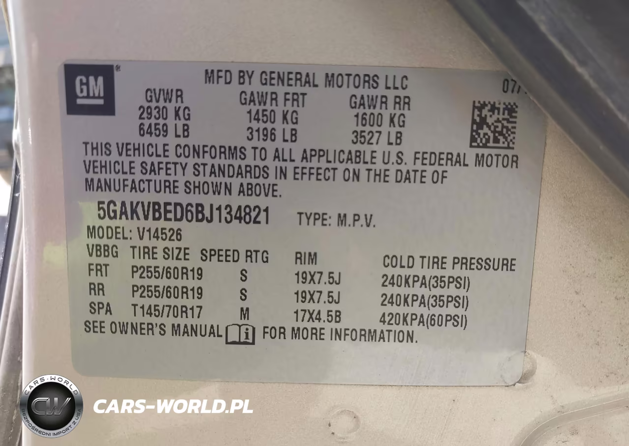 2011 Buick Enclave 1Xl VIN:5GAKVBED6BJ134821 - 9