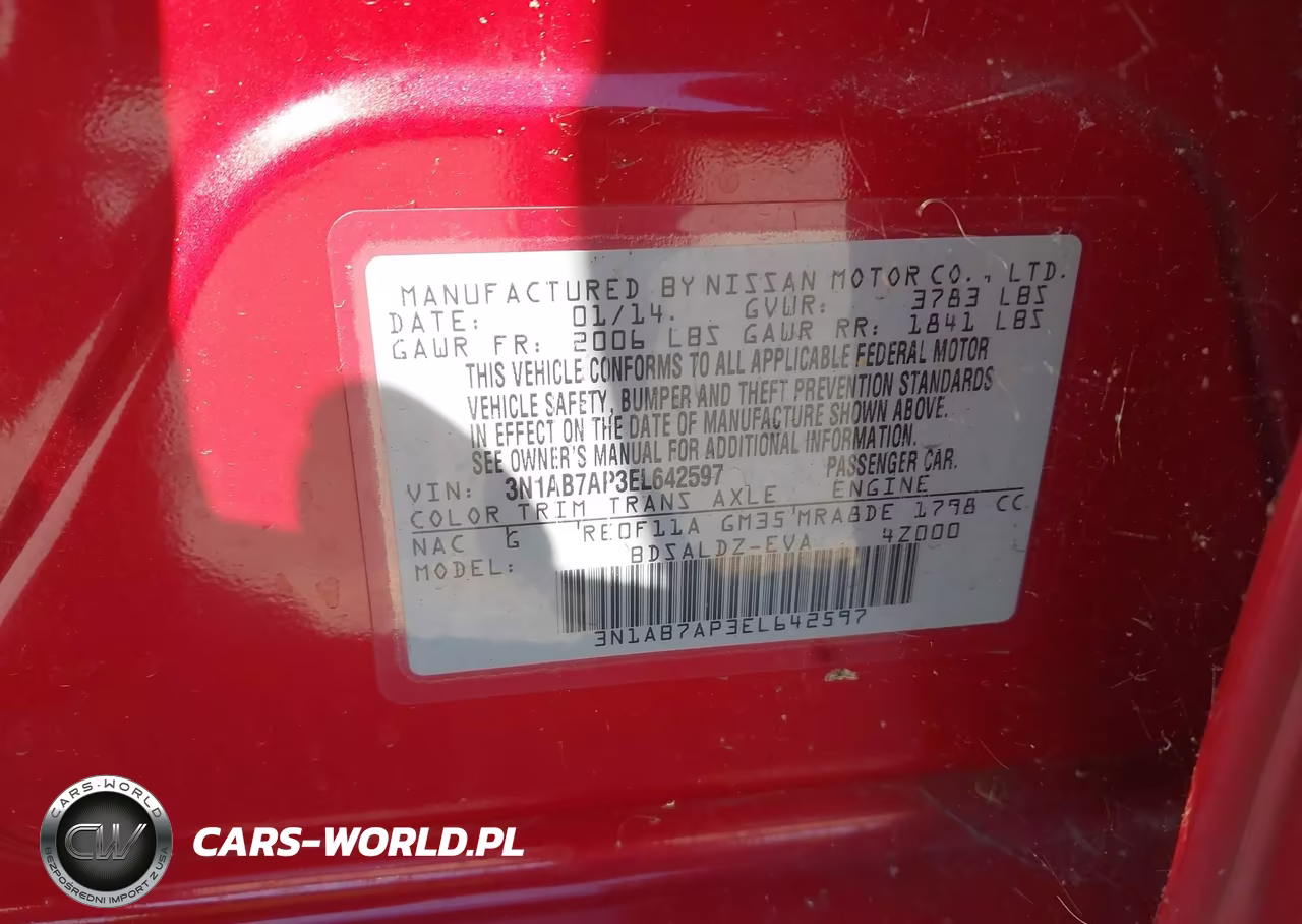 2014 Nissan Sentra Fe+ S-Fe+ Sv-S-Sl-Sr-Sv VIN:3N1AB7AP3EL642597 - 9
