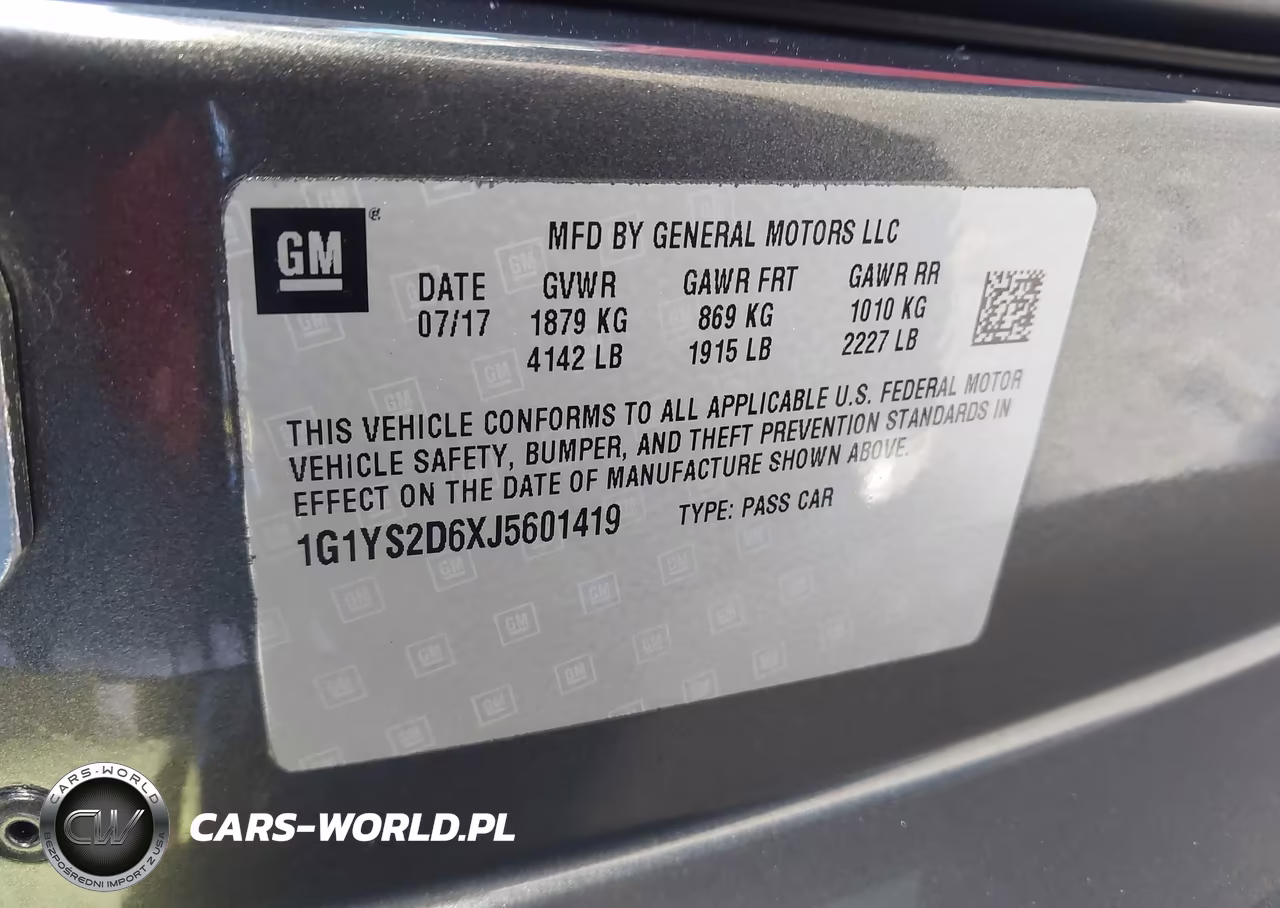 2018 Chevrolet Corvette Z06 VIN:1G1YS2D6XJ5601419 - 9
