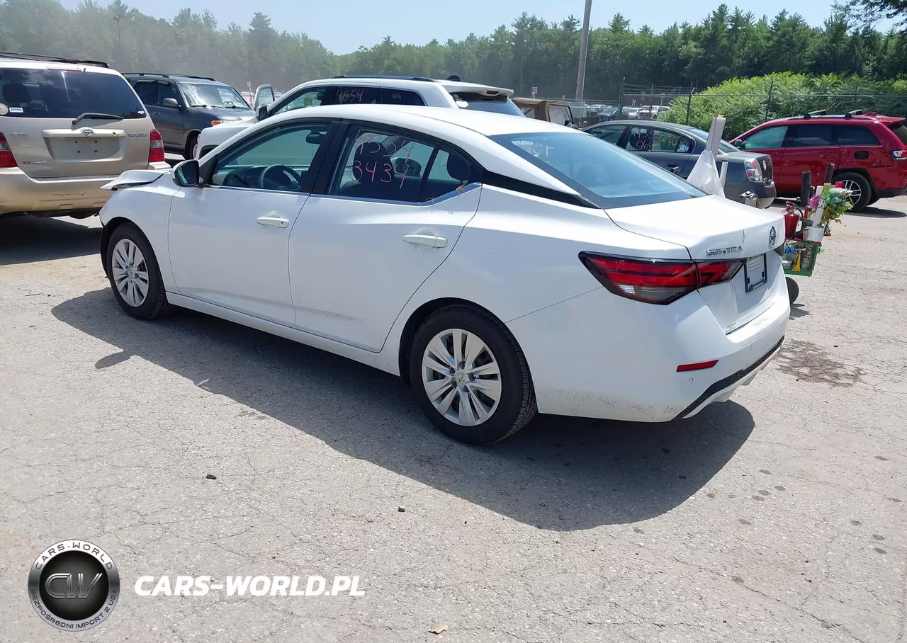 2022 Nissan Sentra S Xtronic Cvt VIN:3N1AB8BV6NY279332 - 3