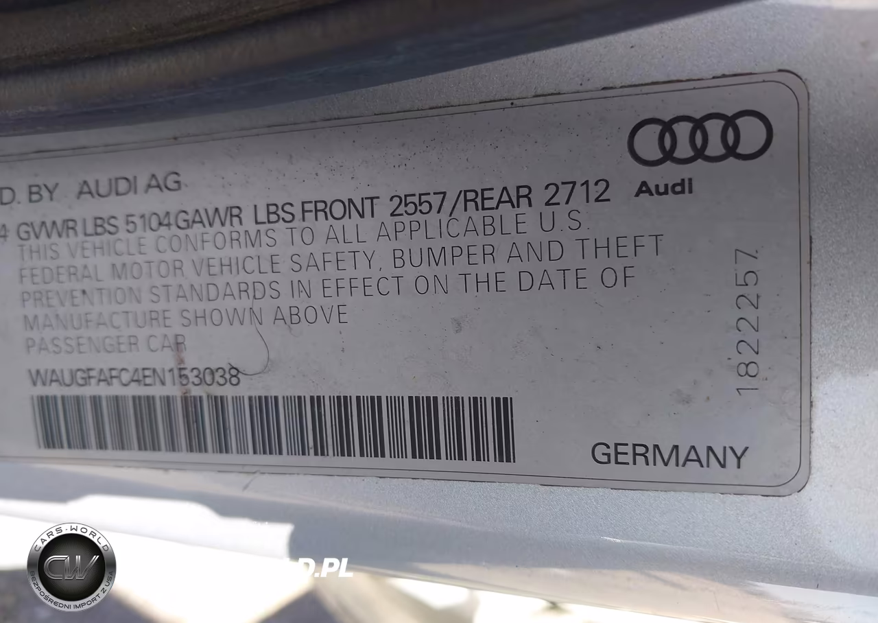 2014 Audi A6 2.0T Premium VIN:WAUGFAFC4EN153038 - 9