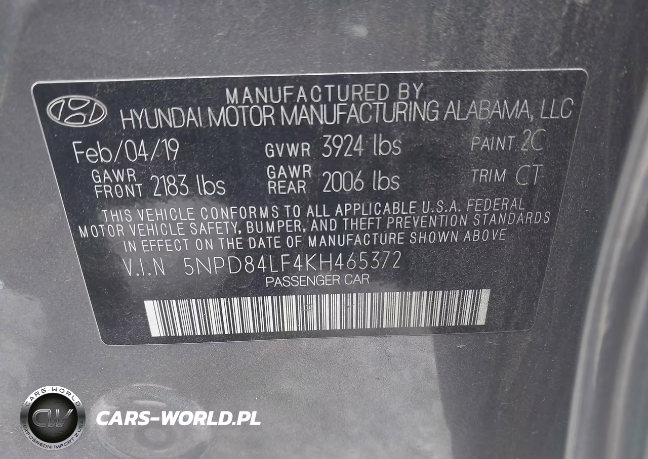 2019 Hyundai Elantra Sel VIN:5NPD84LF4KH465372 - 9