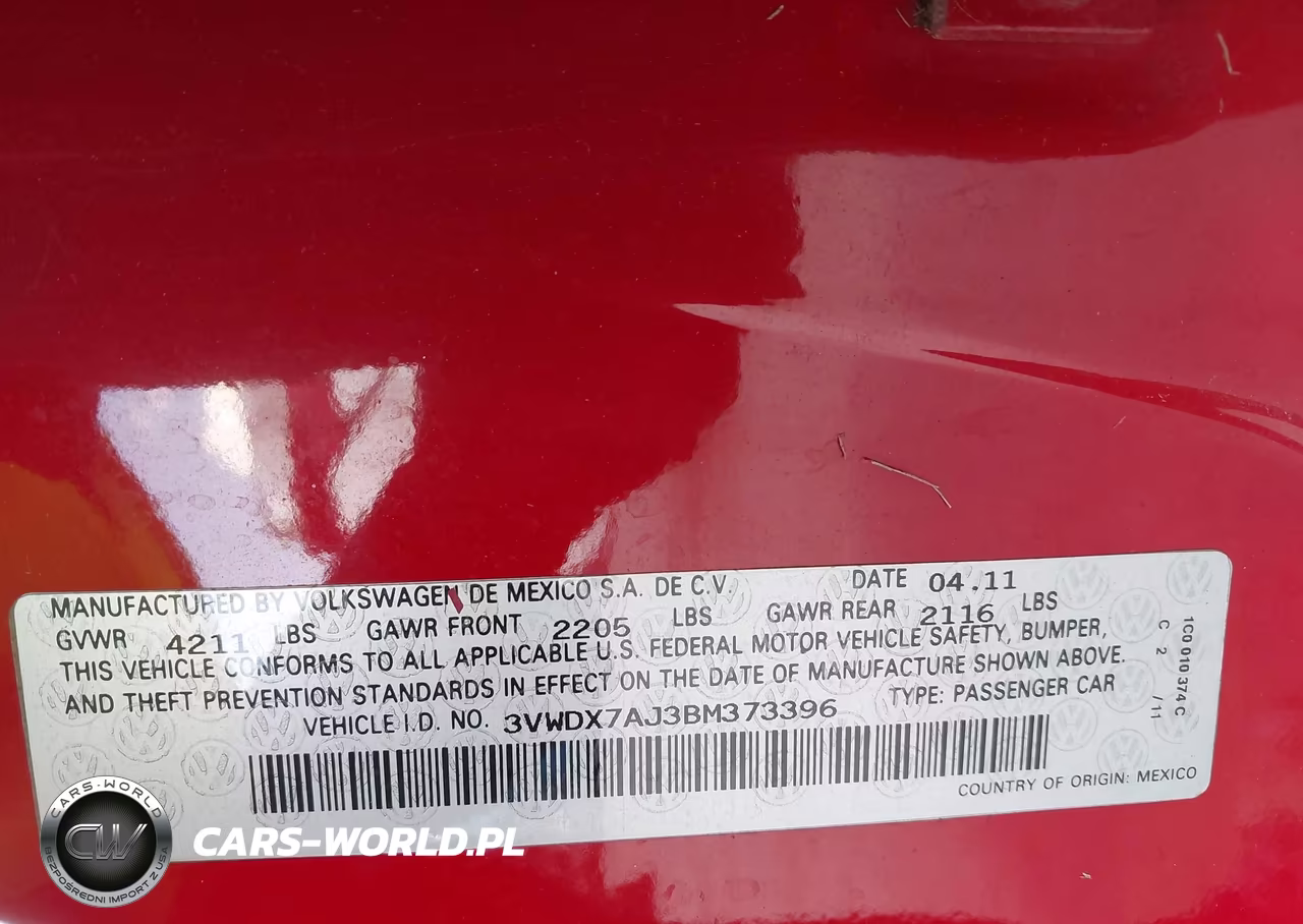 2011 Volkswagen Jetta 2.5L Se VIN:3VWDX7AJ3BM373396 - 9