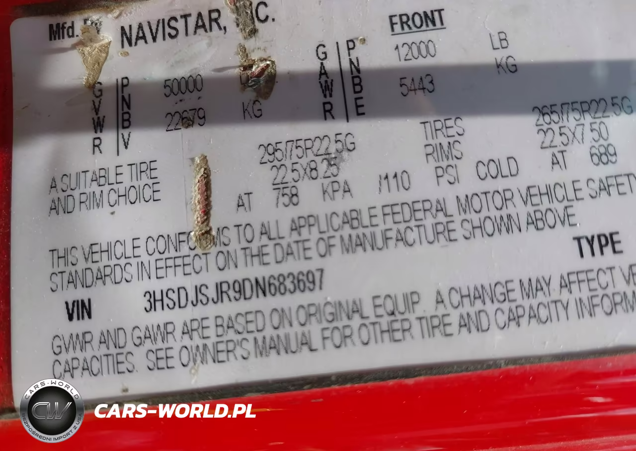2013 International Prostar VIN:3HSDJSJR9DN683697 - 9