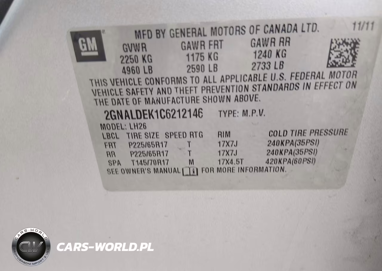 2012 Chevrolet Equinox Lt W-1Lt VIN:2GNALDEK1C6212146 - 9