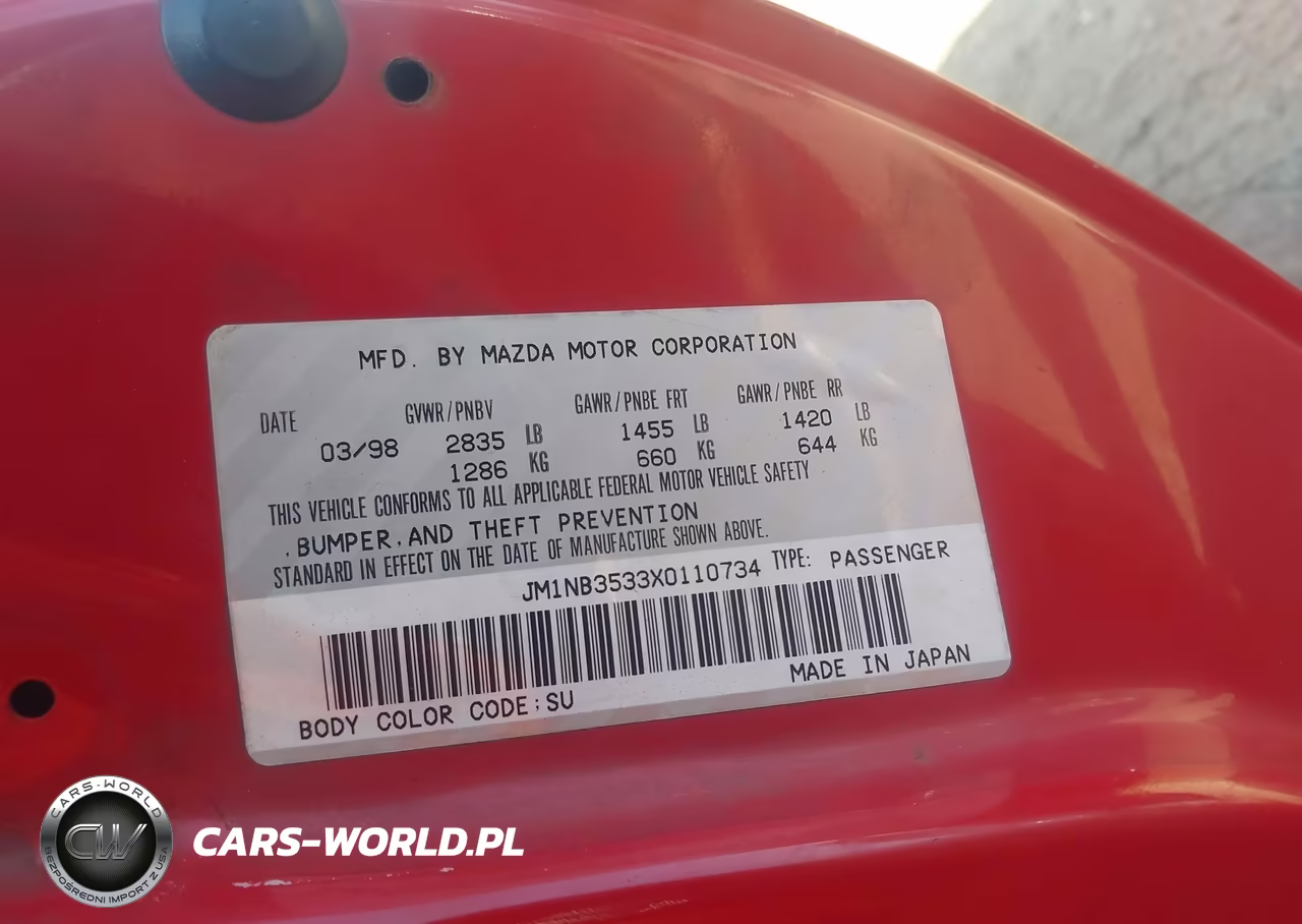 1999 Mazda Mx-5 Miata 10Th Anniversary Edition-Leather-Popular Equip-Sport-Touring VIN:JM1NB3533X0110734 - 9