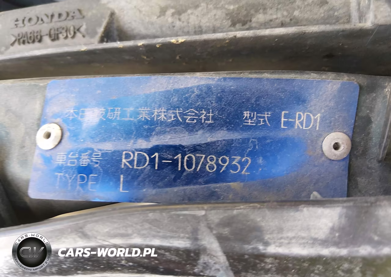 1996 Honda Crv VIN:0000000RD11078932 - 9
