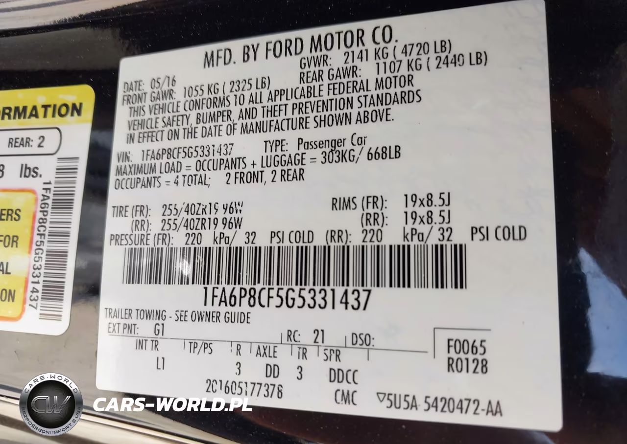 2016 Ford Mustang Gt Premium VIN:1FA6P8CF5G5331437 - 9