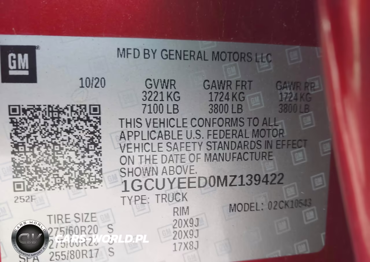 2021 Chevrolet Silverado 1500 4Wd Short Bed Rst VIN:1GCUYEED0MZ139422 - 9