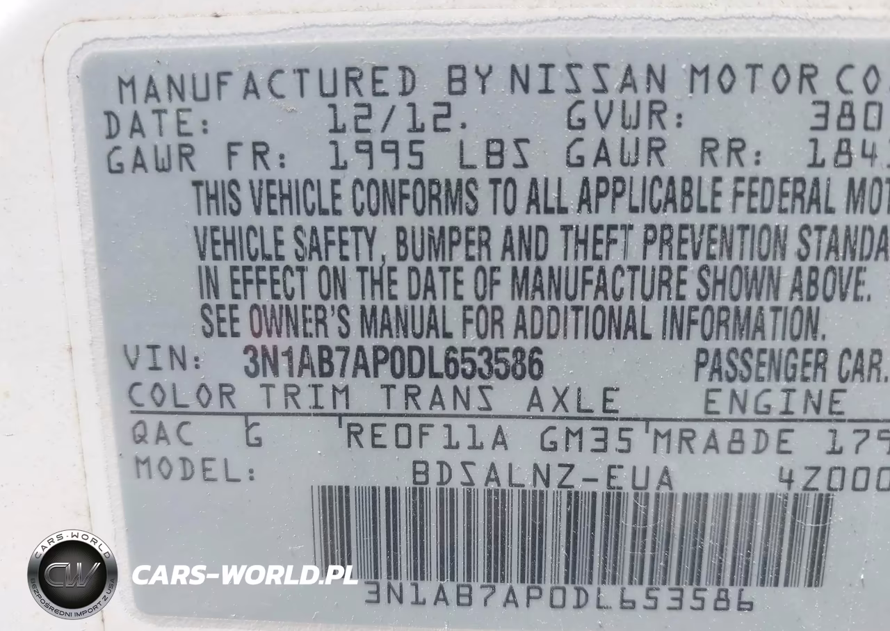 2013 Nissan Sentra Fe+ Sv VIN:3N1AB7AP0DL653586 - 9