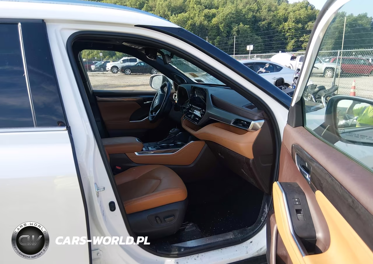 2021 Toyota Highlander Hybrid Platinum VIN:5TDEBRCH5MS017661 - 5