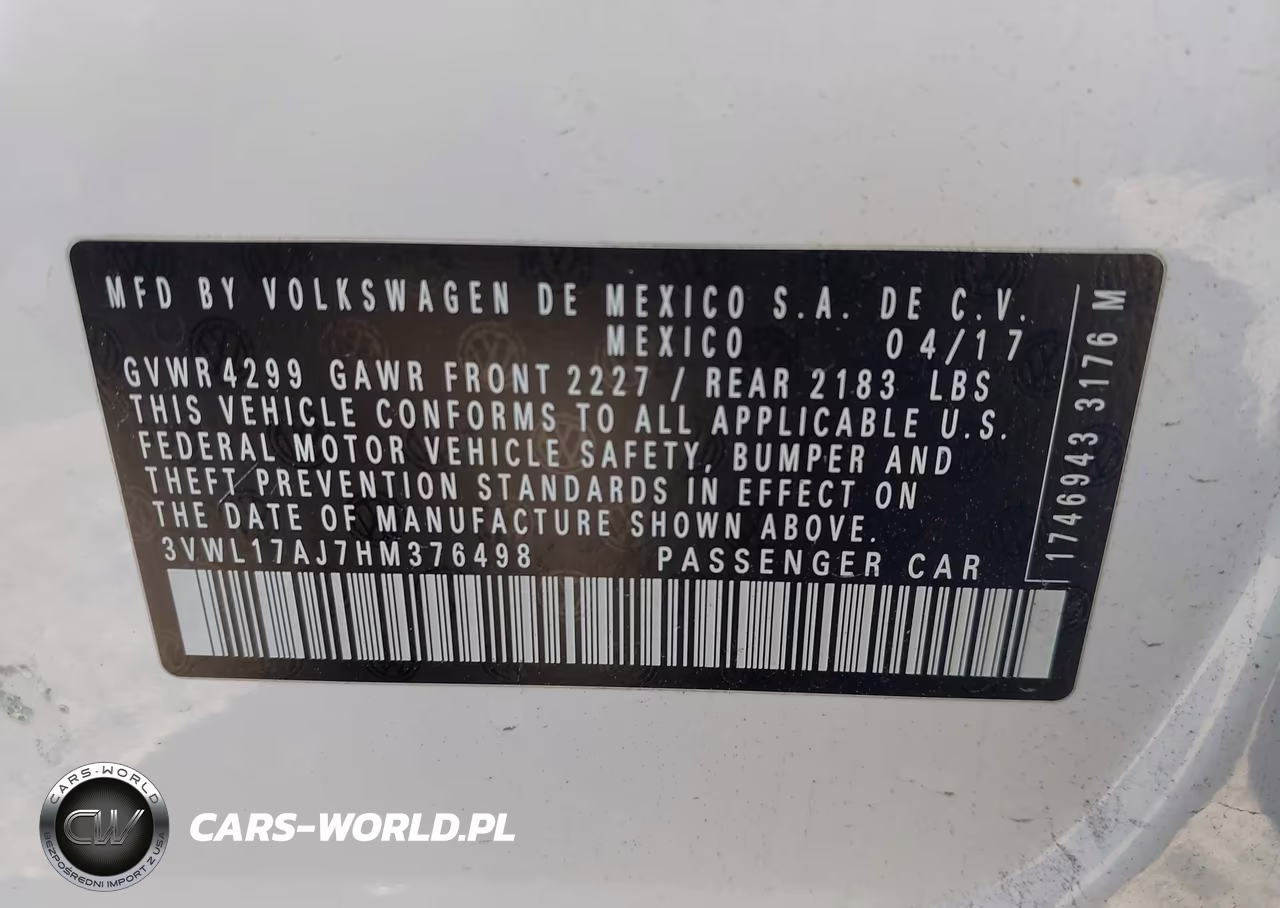 2017 Volkswagen Jetta 1.8T Sel-1.8T Sel Premium VIN:3VWL17AJ7HM376498 - 9