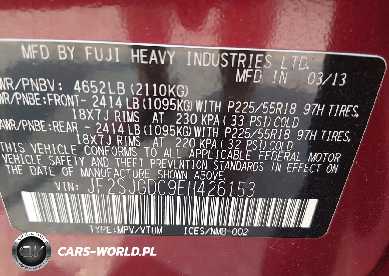 2014 Subaru Forester 2.0Xt Premium VIN:JF2SJGDC9EH426153 - 9