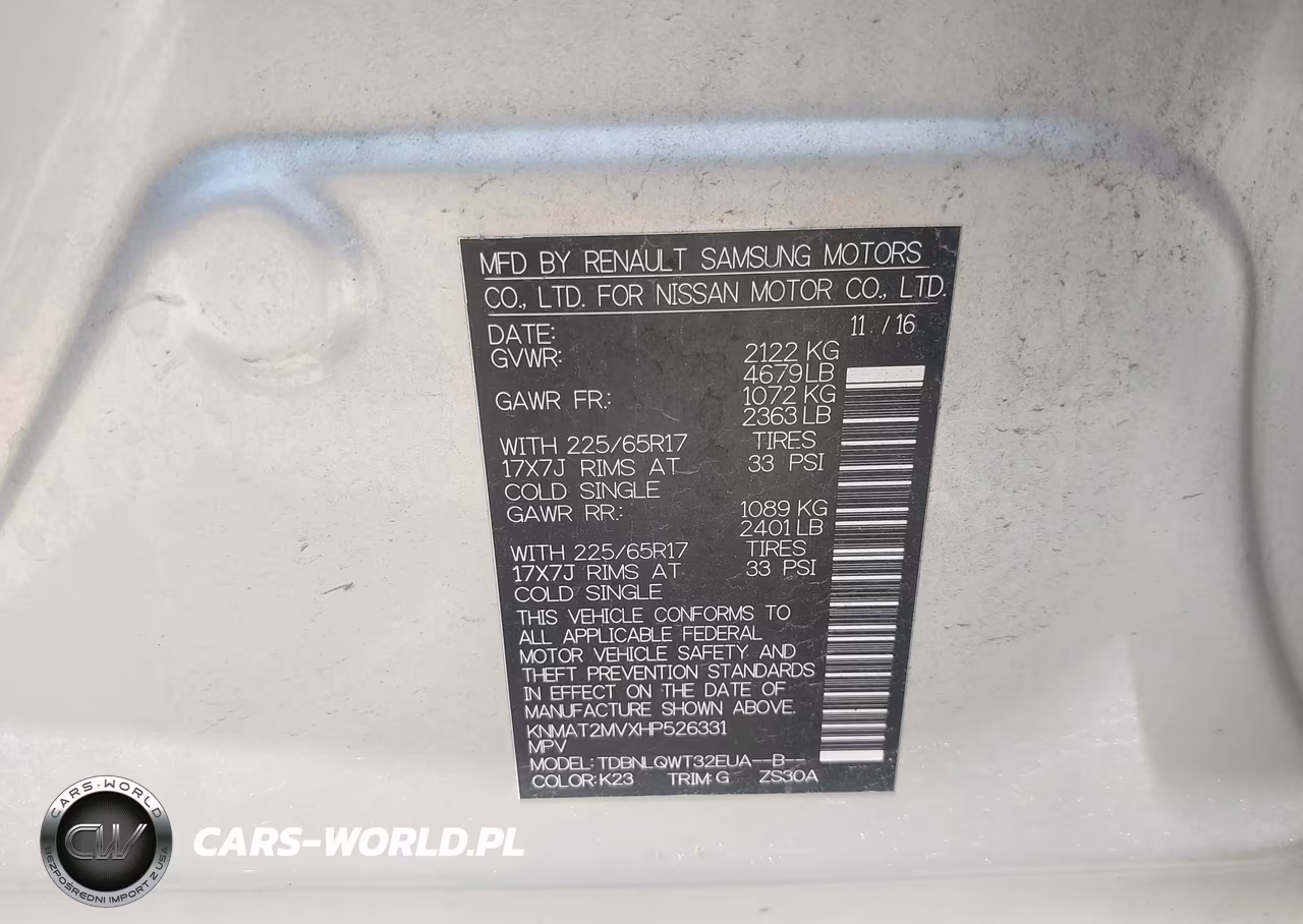 2017 Nissan Rogue Sv VIN:KNMAT2MVXHP526331 - 9