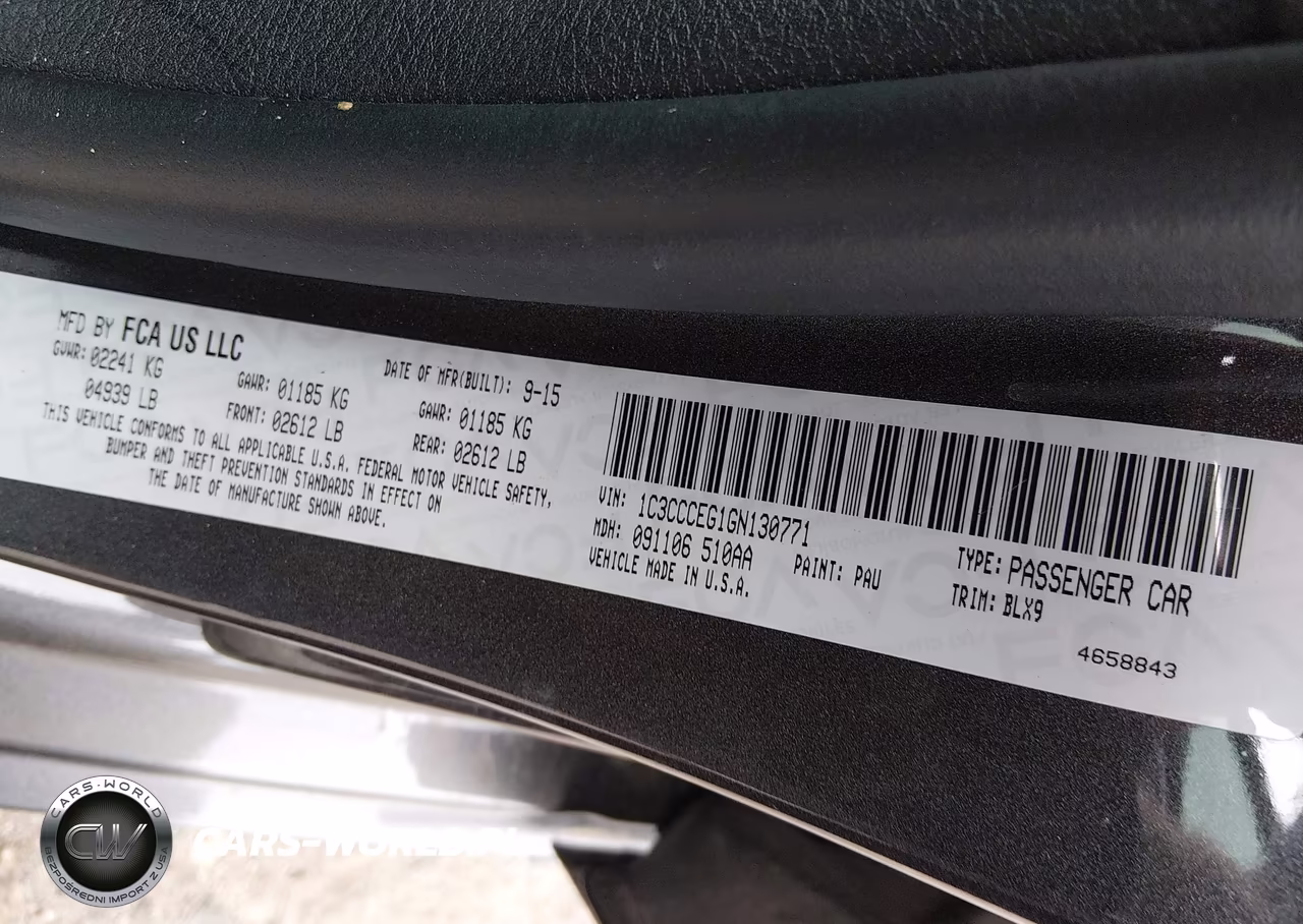 2016 Chrysler 200 C VIN:1C3CCCEG1GN130771 - 9