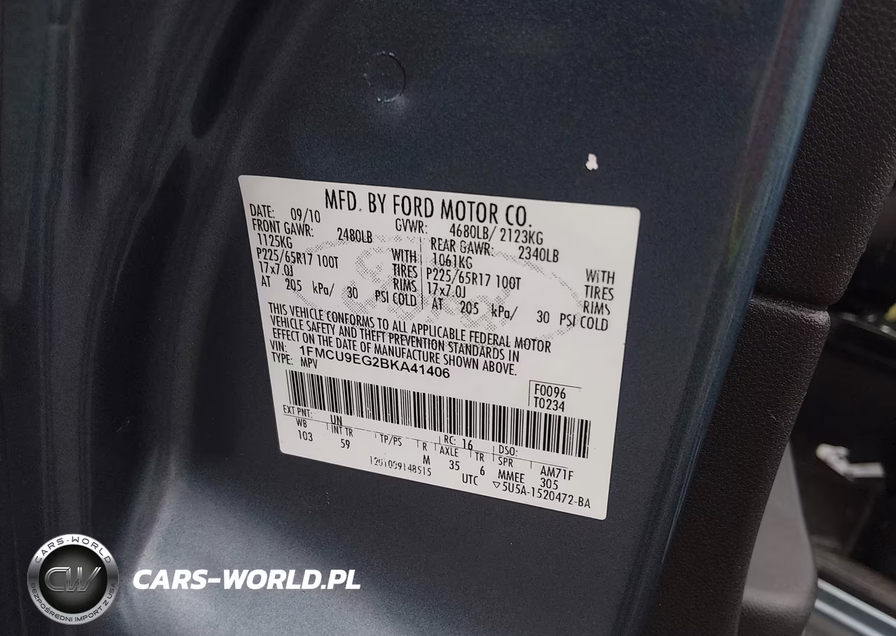 2011 Ford Escape Limited VIN:1FMCU9EG2BKA41406 - 9