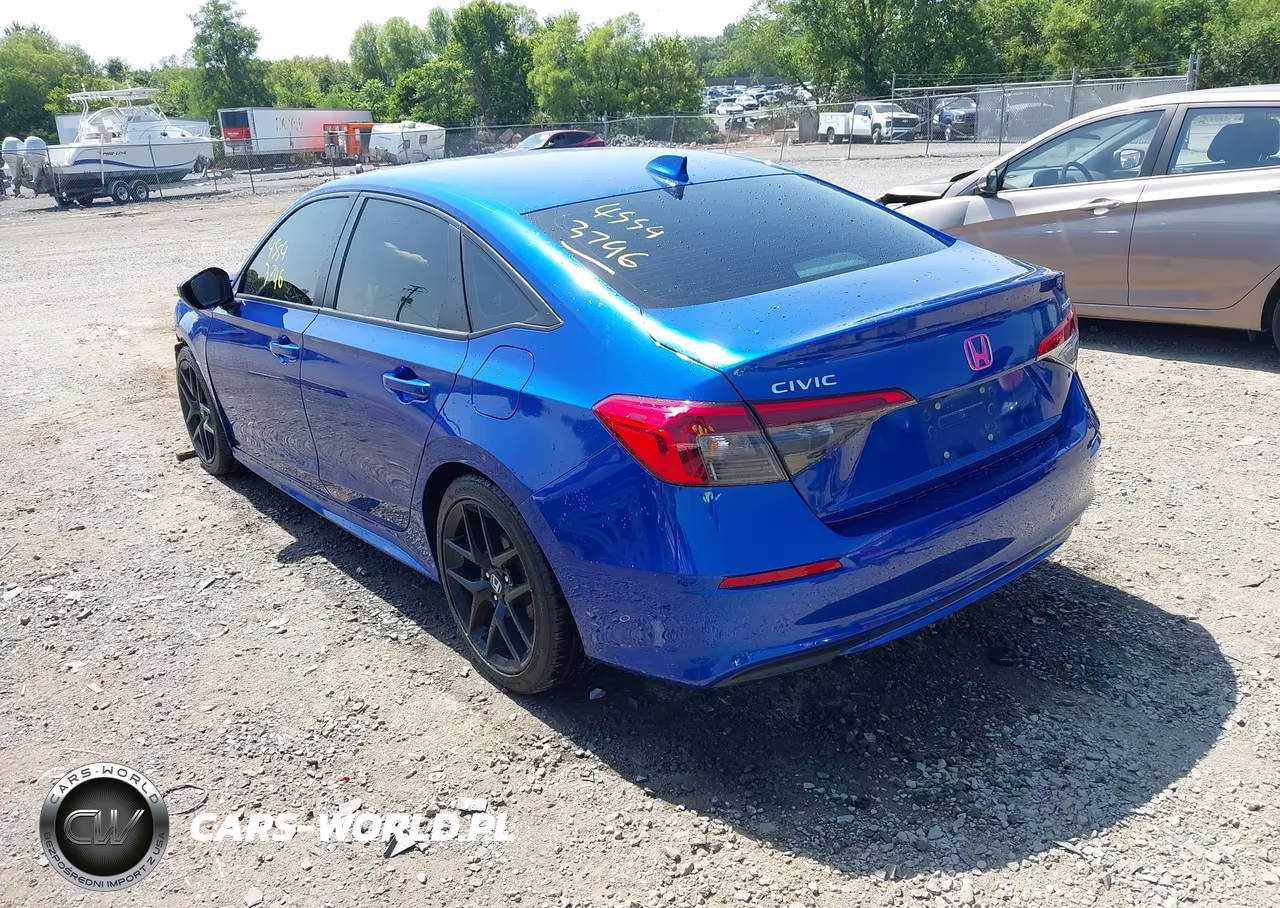 2022 Honda Civic Sport VIN:2HGFE2F55NH605808 - 3