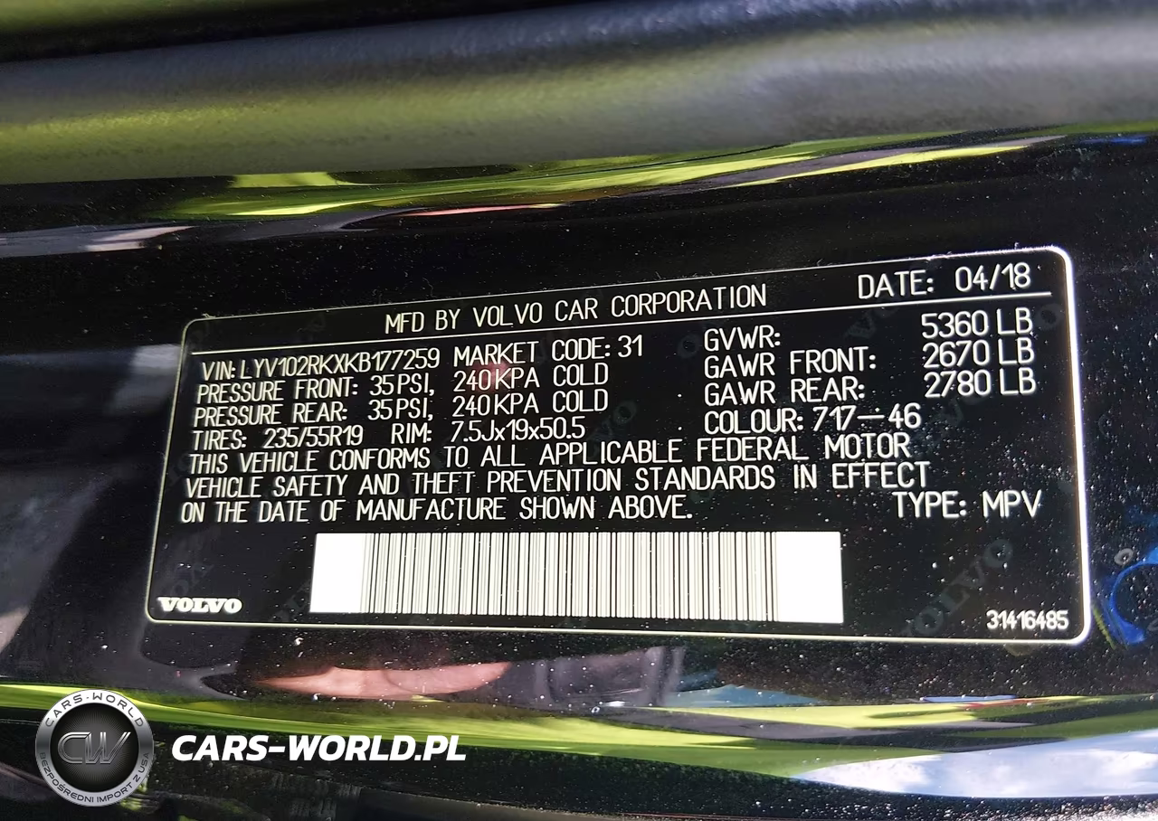 2019 Volvo Xc60 T5 Momentum VIN:LYV102RKXKB177259 - 9