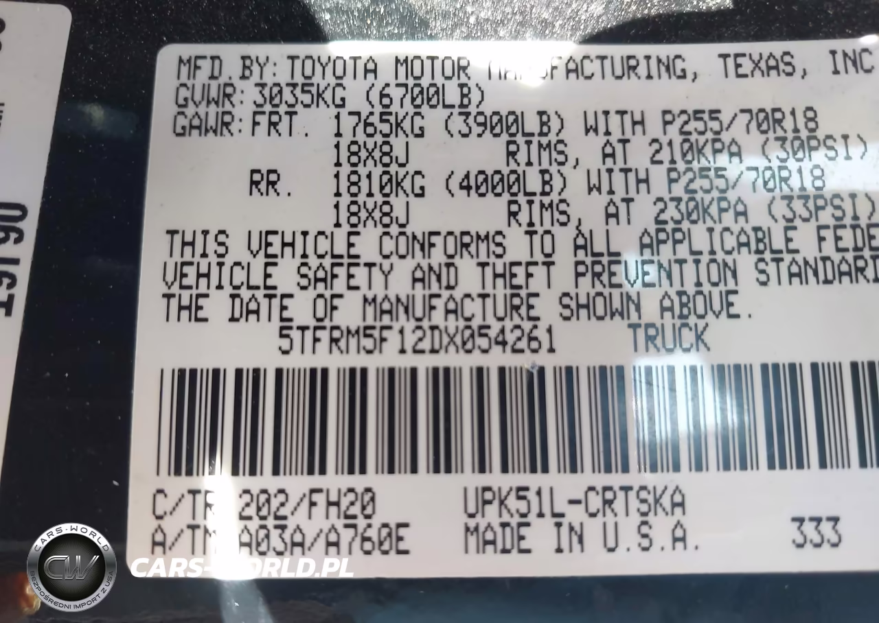 2013 Toyota Tundra Grade 4.6L V8 VIN:5TFRM5F12DX054261 - 9
