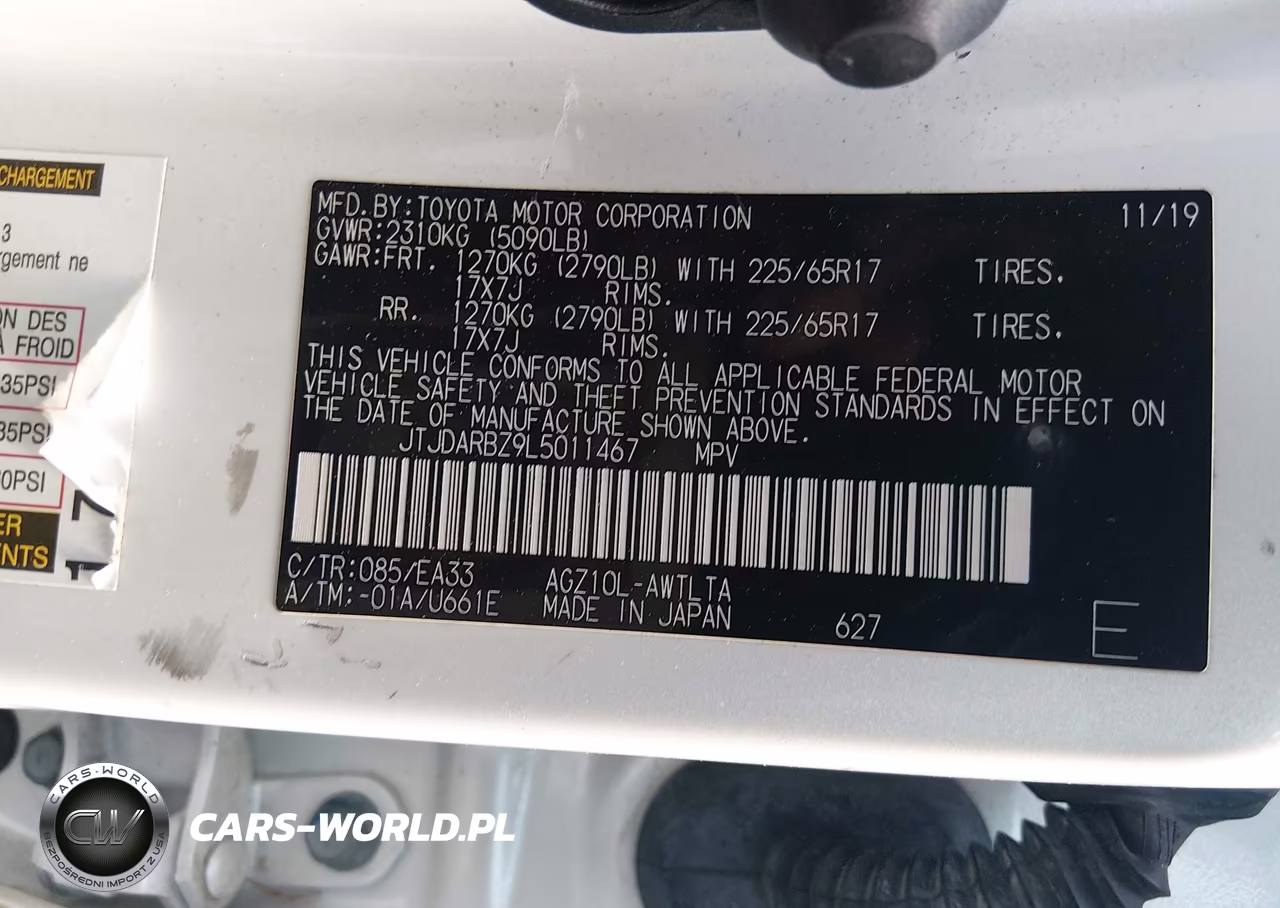 2020 Lexus Nx 300 VIN:JTJDARBZ9L5011467 - 9
