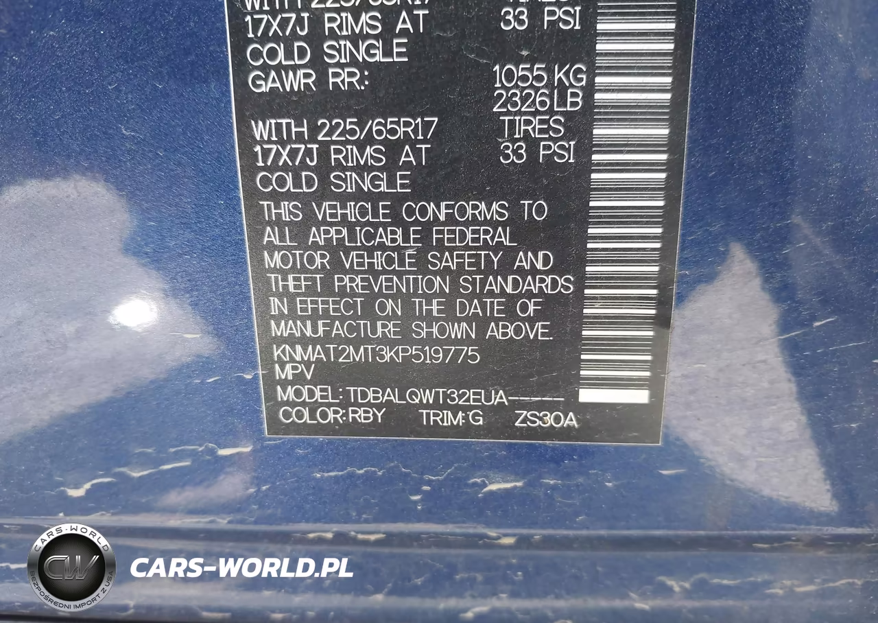 2019 Nissan Rogue Sv VIN:KNMAT2MT3KP519775 - 9