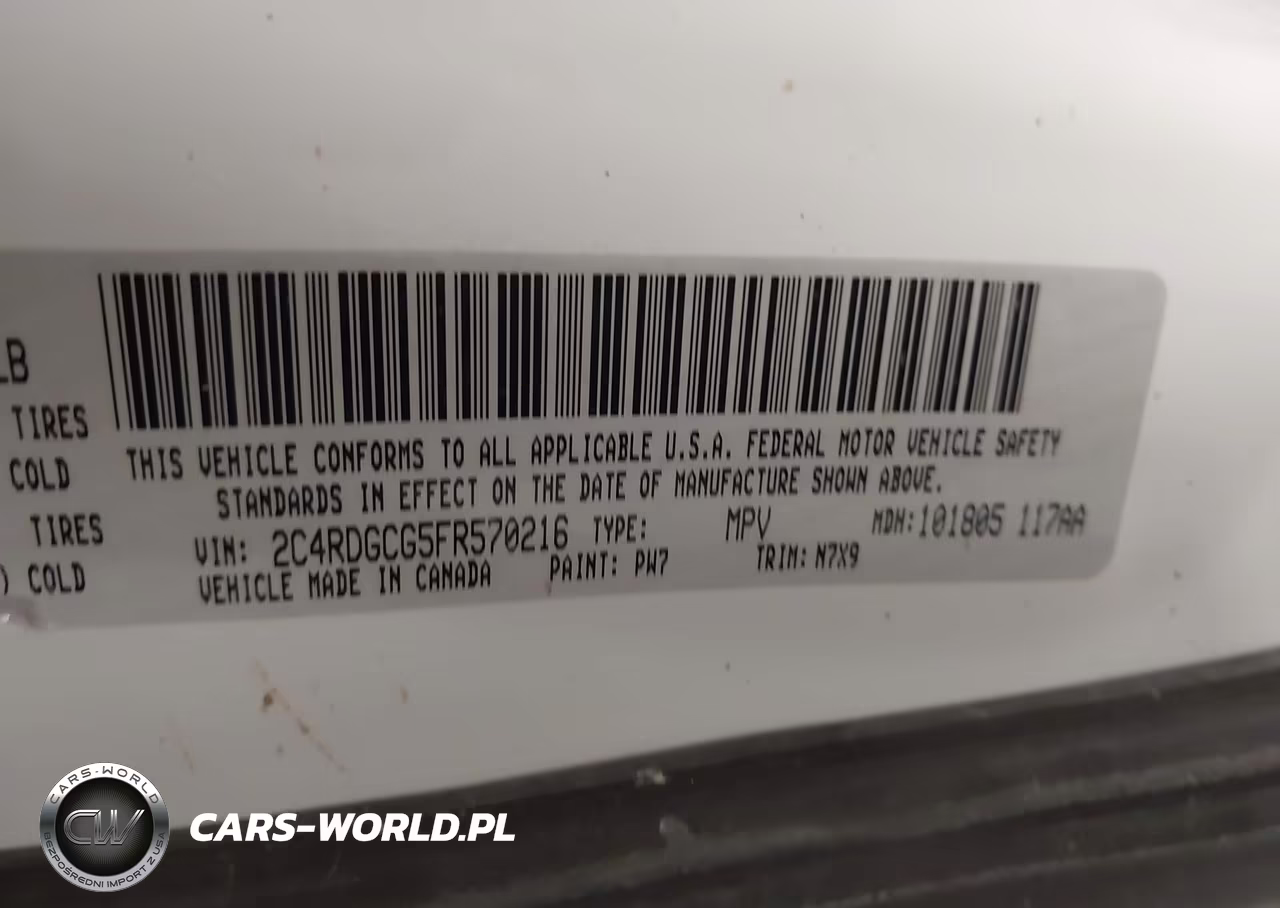 2015 Dodge Grand Caravan Sxt VIN:2C4RDGCG5FR570216 - 9