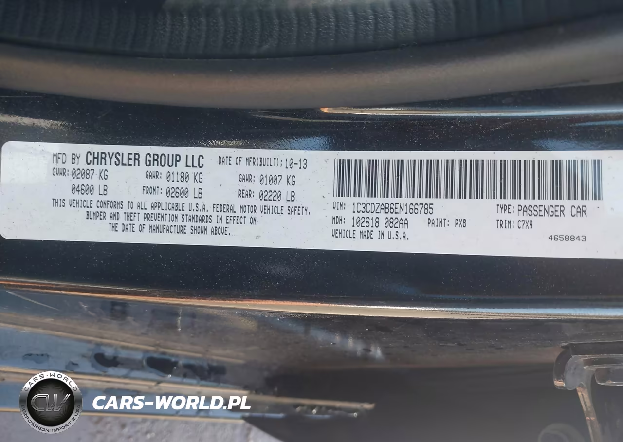 2014 Dodge Avenger Se VIN:1C3CDZAB6EN166785 - 9