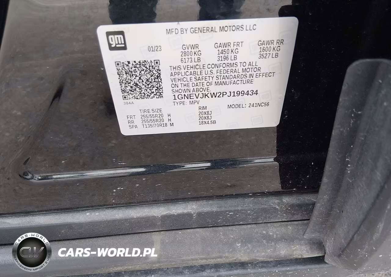 2023 Chevrolet Traverse Awd Rs VIN:1GNEVJKW2PJ199434 - 9
