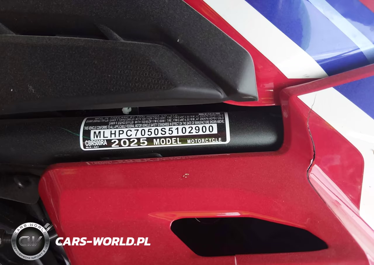 2025 Honda Cbr500 Ra VIN:MLHPC7050S5102900 - 10