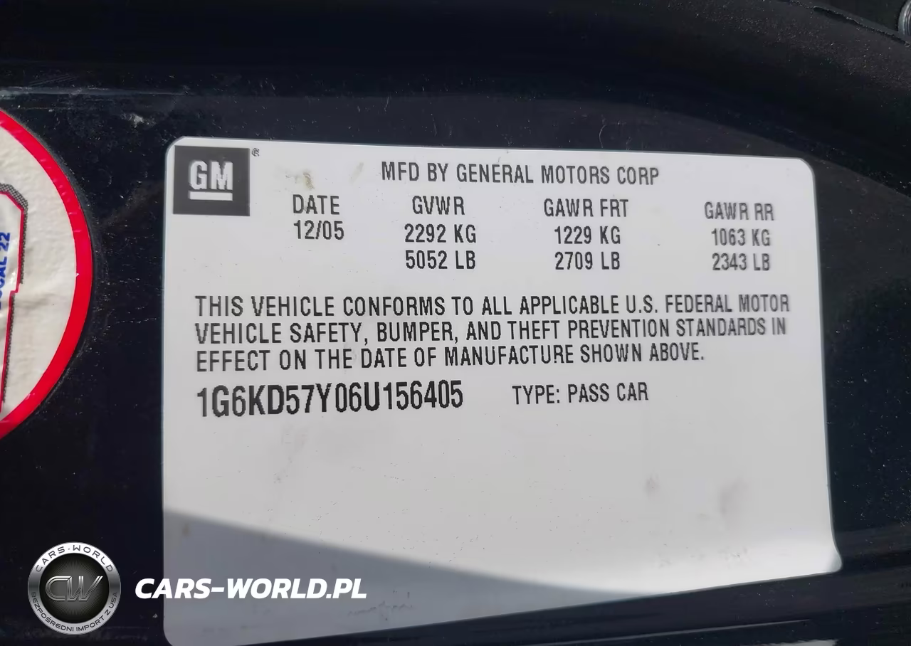 2006 Cadillac Dts 1Sb VIN:1G6KD57Y06U156405 - 9