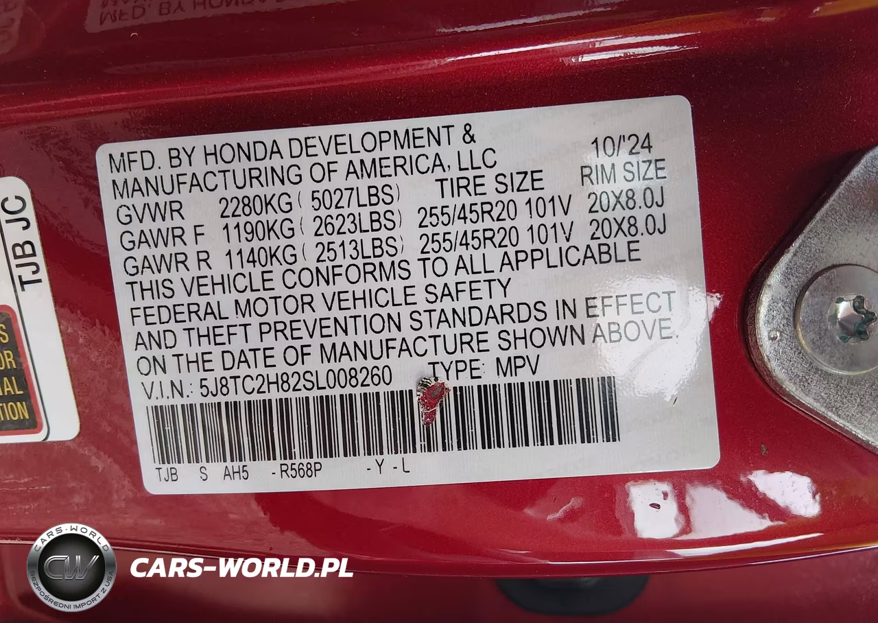 2025 Acura Rdx A-Spec Advance VIN:5J8TC2H82SL008260 - 9