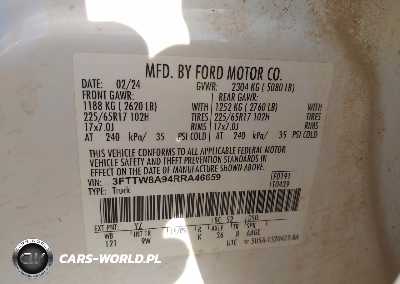 2024 Ford Maverick Xl VIN:3FTTW8A94RRA46659 - 9