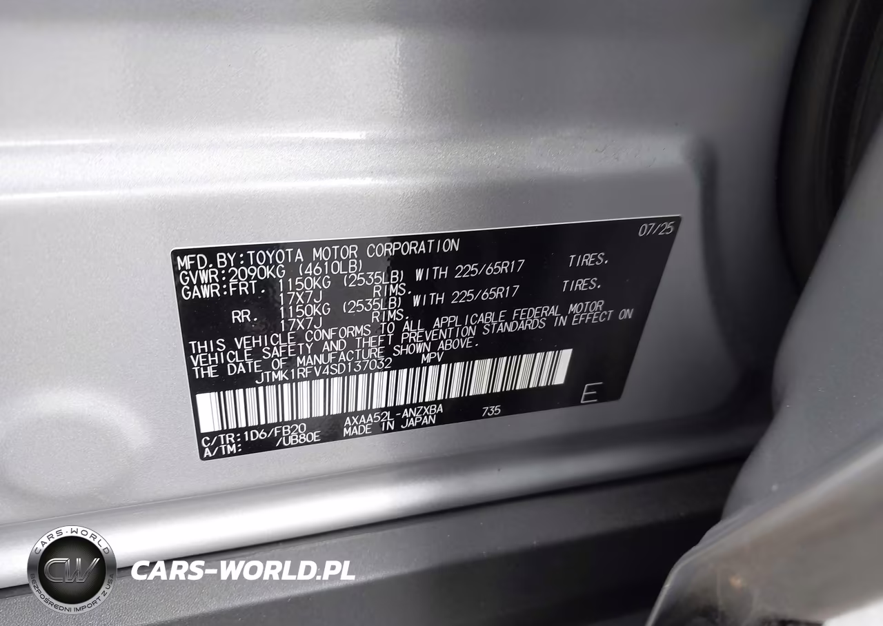 2025 Toyota Rav4 Le VIN:JTMK1RFV4SD137032 - 9