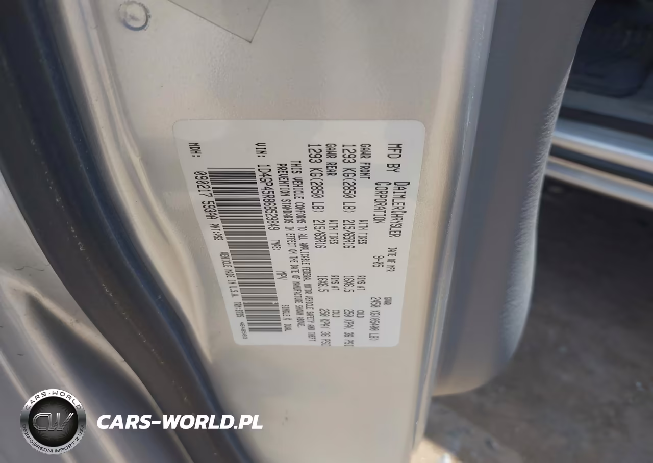 2006 Dodge Caravan Sxt VIN:1D4GP45R86B529849 - 9
