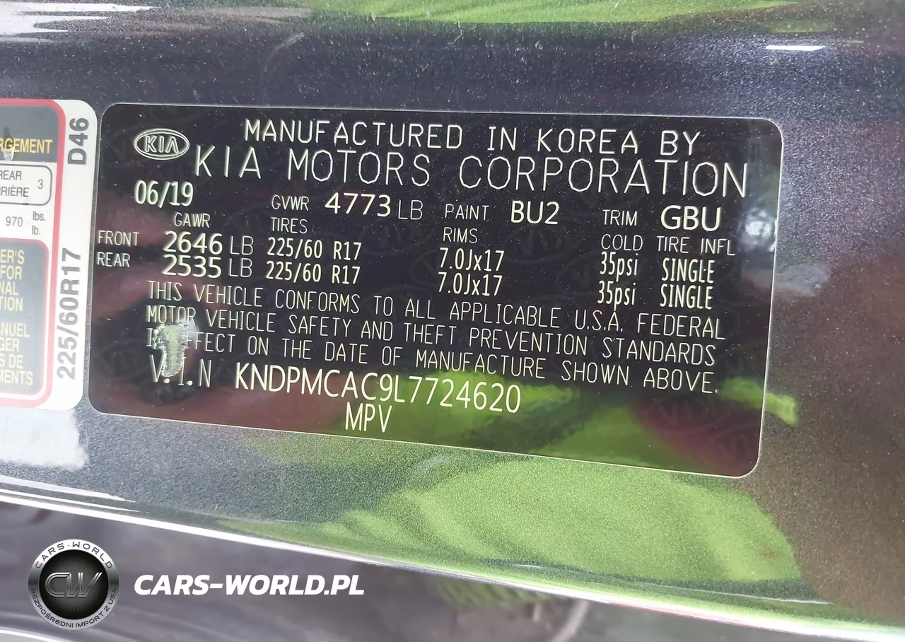 2020 Kia Sportage Lx VIN:KNDPMCAC9L7724620 - 9