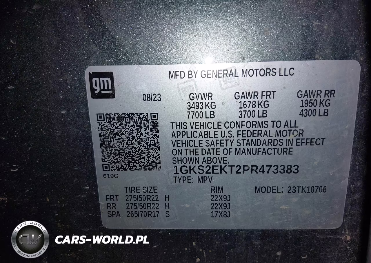 2023 GMC Yukon 4Wd Denali Ultimate VIN:1GKS2EKT2PR473383 - 9