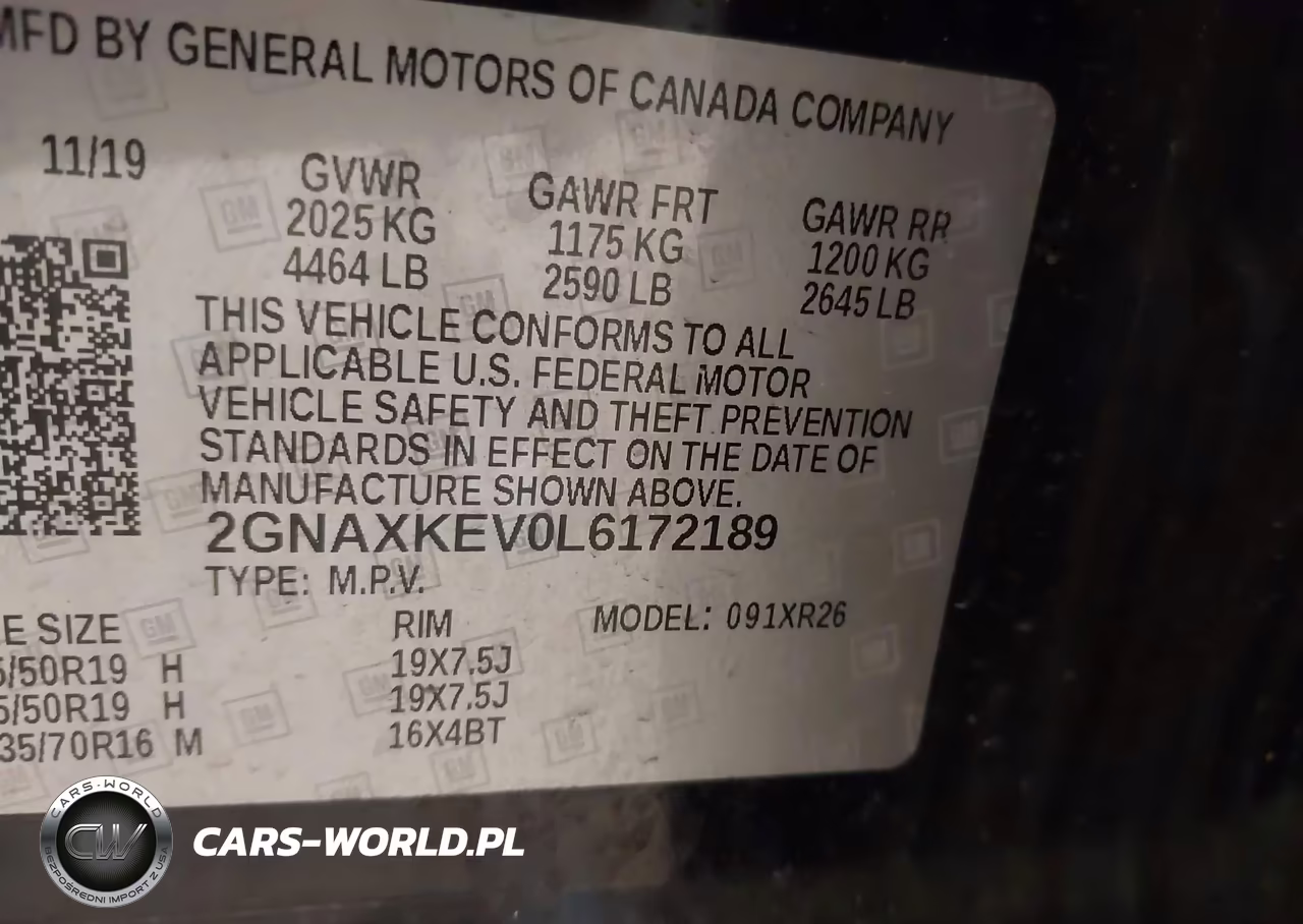 2020 Chevrolet Equinox Fwd Lt 1.5L Turbo VIN:2GNAXKEV0L6172189 - 9
