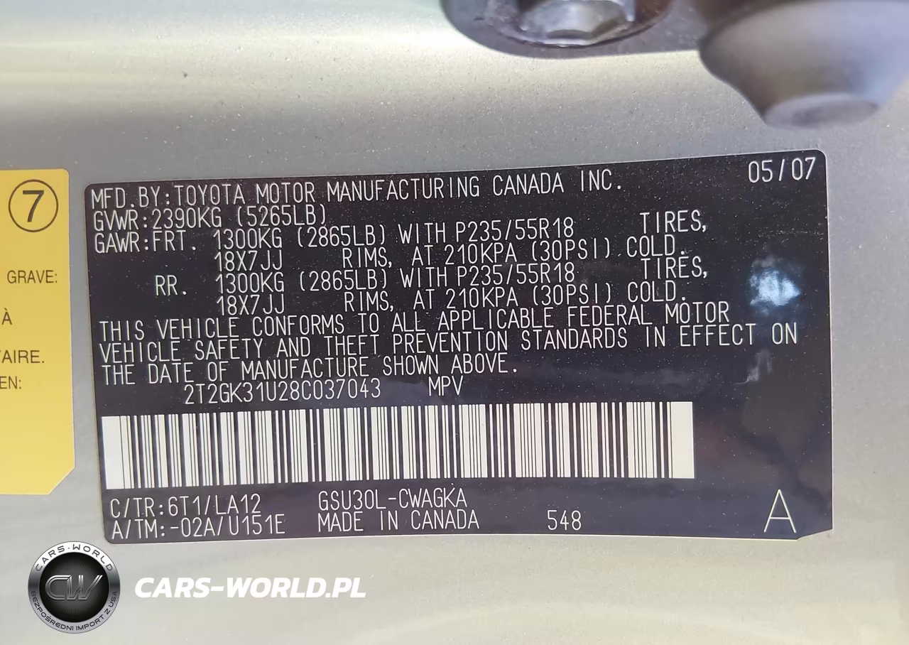 2008 Lexus Rx 350 VIN:2T2GK31U28C037043 - 9
