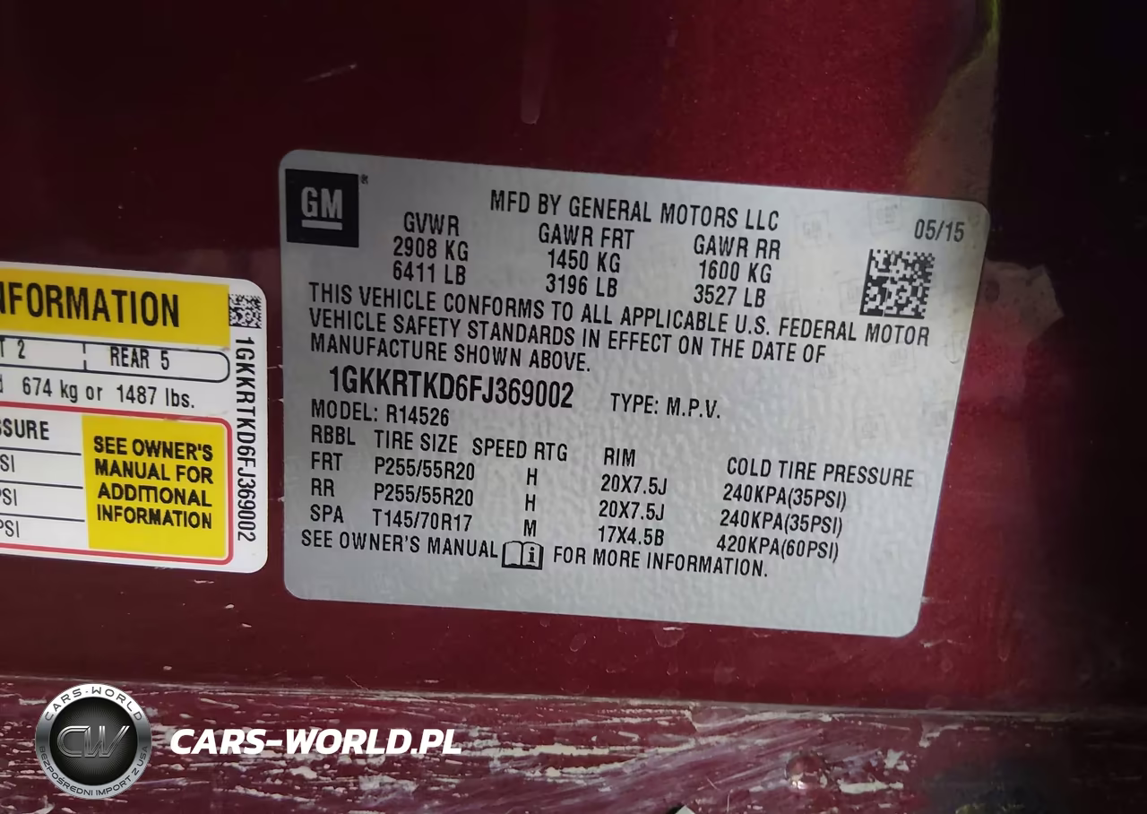 2015 GMC Acadia Denali VIN:1GKKRTKD6FJ369002 - 9
