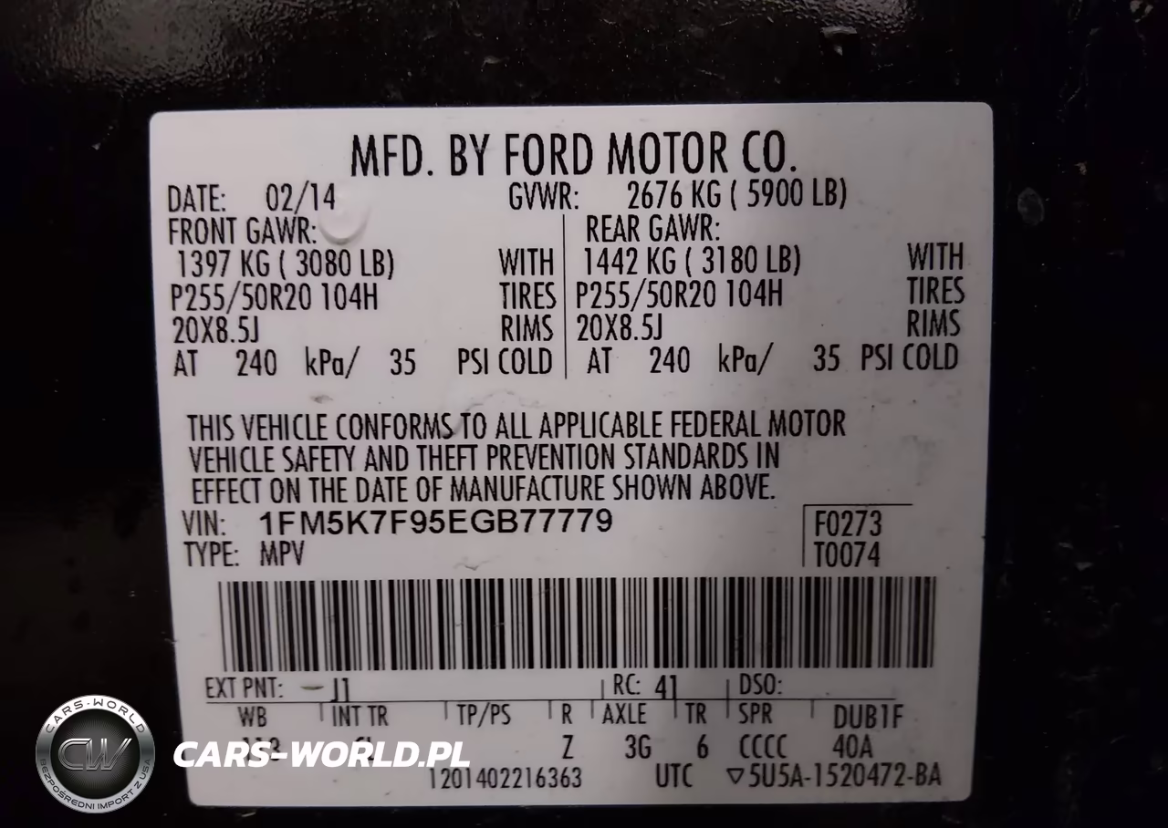 2014 Ford Explorer Limited VIN:1FM5K7F95EGB77779 - 9