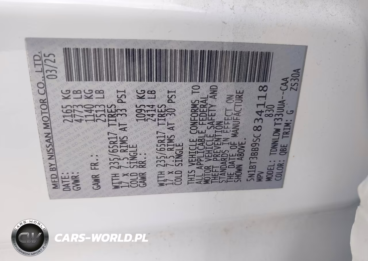 2025 Nissan Rogue Rock Creek VIN:5N1BT3BB9SC834118 - 9