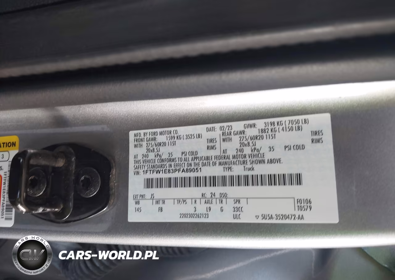 2023 Ford F-150 Xlt VIN:1FTFW1E83PFA89051 - 9