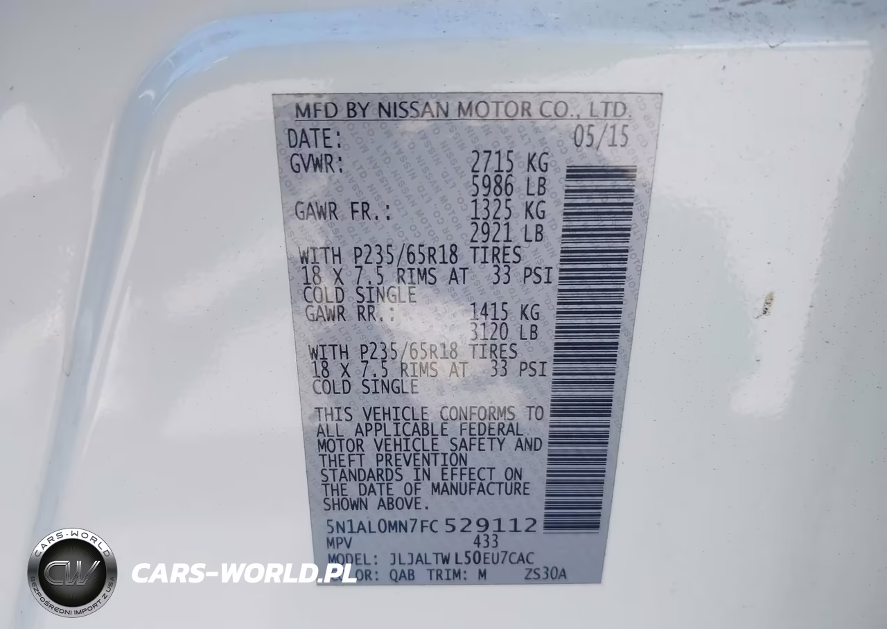 2015 Infiniti Qx60 VIN:5N1AL0MN7FC529112 - 9
