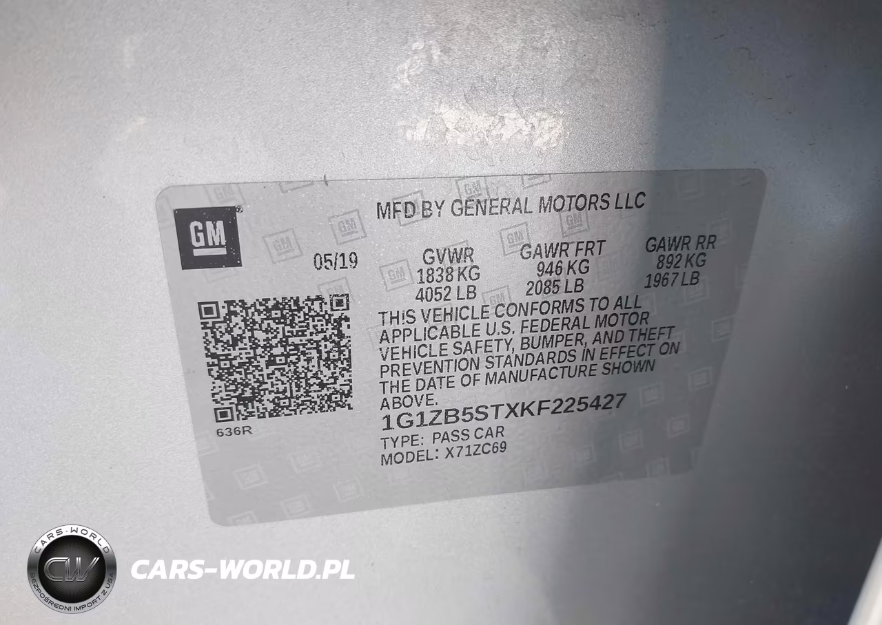 2019 Chevrolet Malibu 1Ls VIN:1G1ZB5STXKF225427 - 9