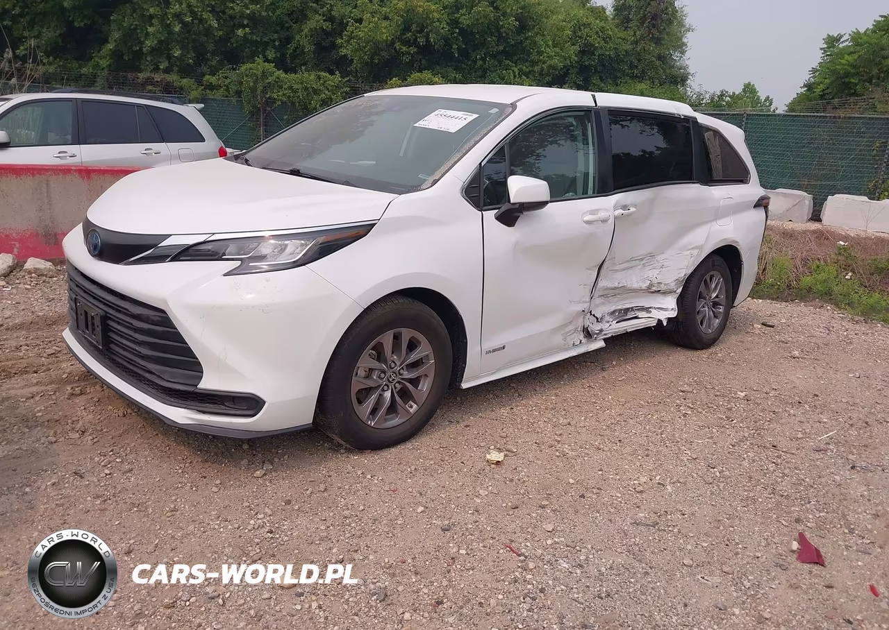 2021 Toyota Sienna Le VIN:5TDKRKEC7MS045811 - 2