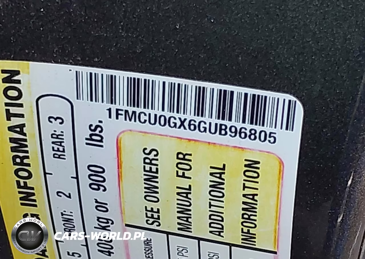 2016 Ford Escape Se VIN:1FMCU0GX6GUB96805 - 9
