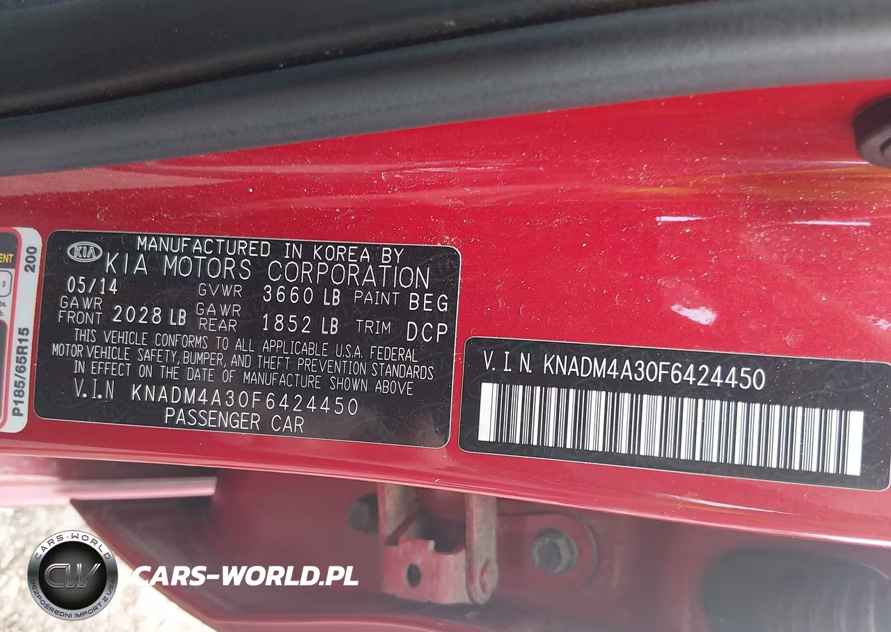 2015 Kia Rio Lx VIN:KNADM4A30F6424450 - 9