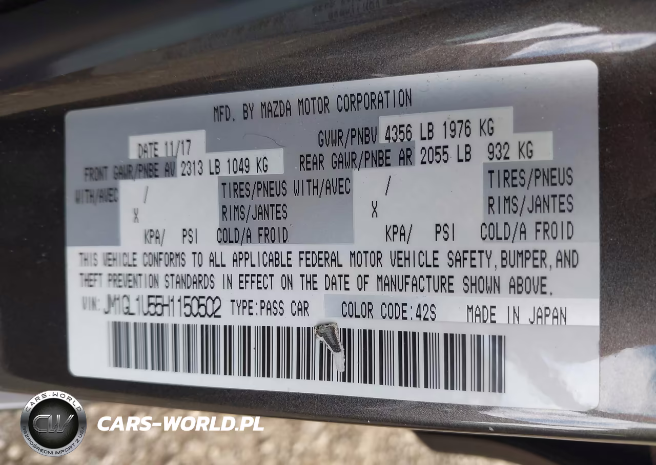 2017 Mazda Mazda6 Sport VIN:JM1GL1U55H1150502 - 9