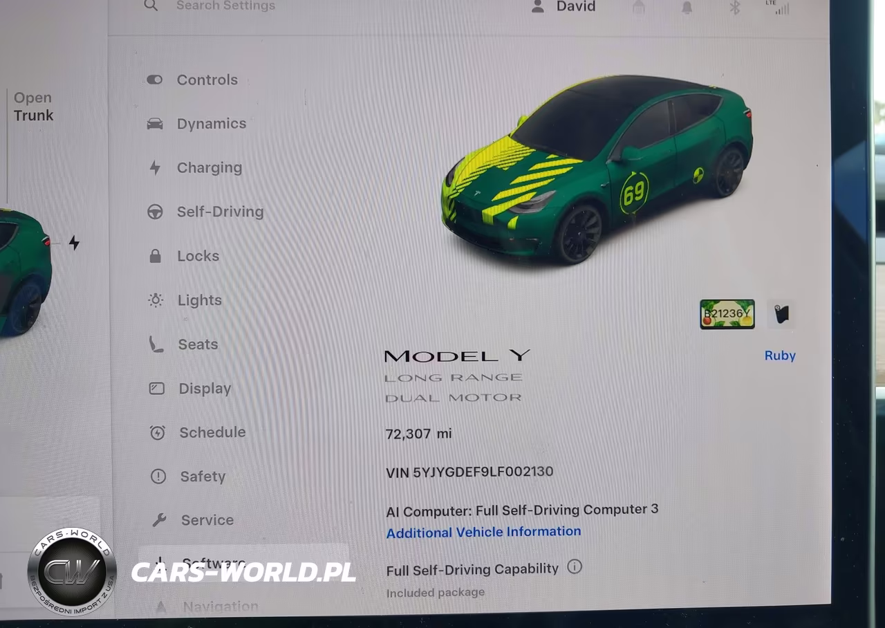 2020 Tesla Model Y Long Range Dual Motor All-Wheel Drive-Performance Dual Motor All-Wheel Drive VIN:5YJYGDEF9LF002130 - 7