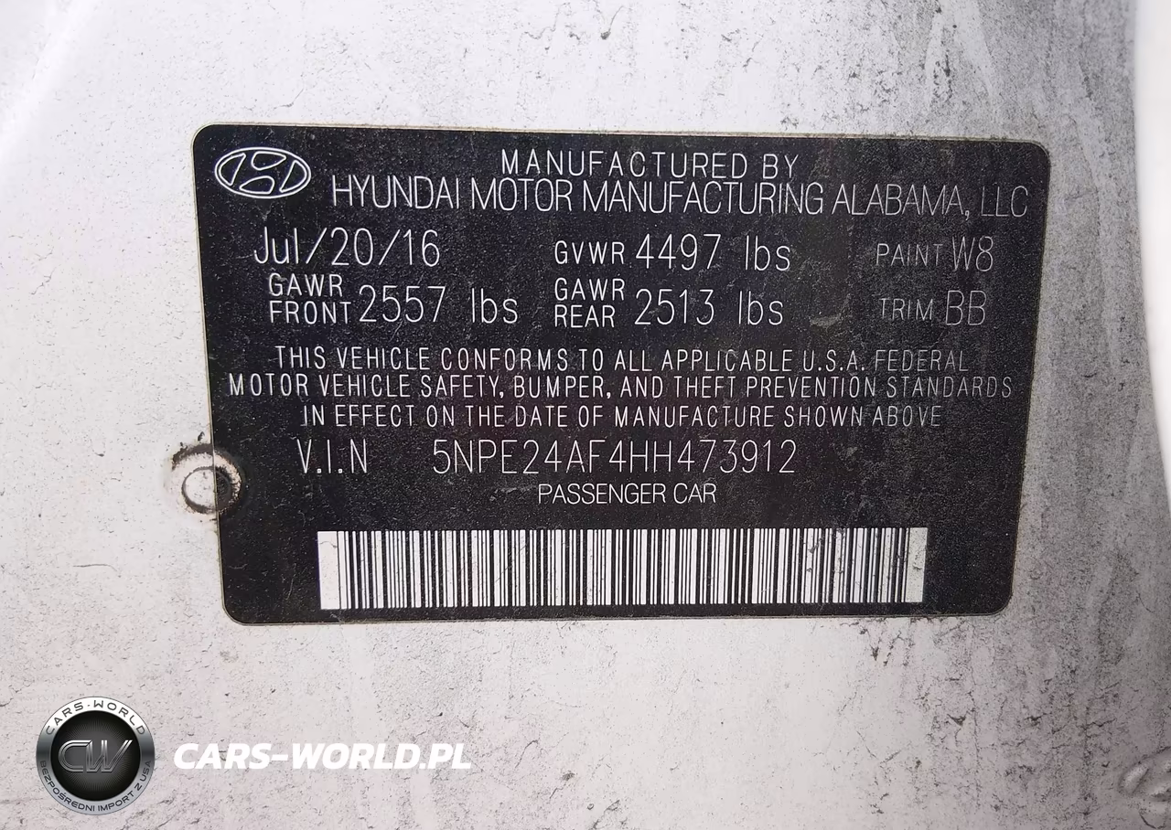 2017 Hyundai Sonata Se VIN:5NPE24AF4HH473912 - 9